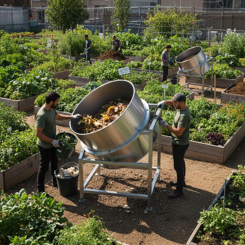 Commercial Grade Composter (100L, Stainless Steel)