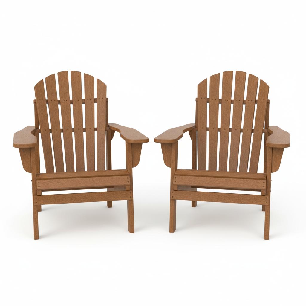 Recycled Plastic Patio Chairs (Set of 2)